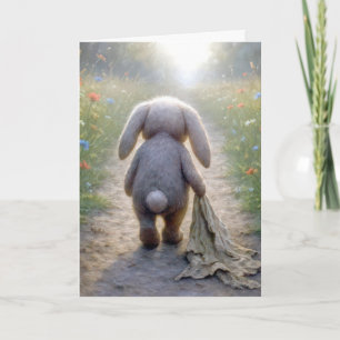 Denken aan U Sad Floppy-eared Rabbit Kaart