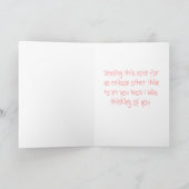 Denken aan u teckel puppy hond notitie Kaart (Binnen)