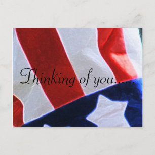 DENKEN AAN U USA BRIEFKAART