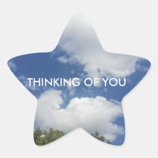 Denken aan You Sky Scene Ster Sticker