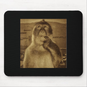 Denken Aap Meme Vintage Retro  Muismat
