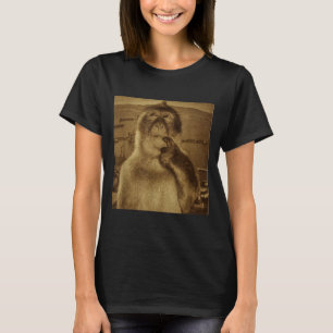 Denken Aap Meme Vintage Retro T-shirt