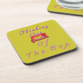 Denken buiten de doos Ontwerp Drankjes Onderzetter (Linkerzijde)