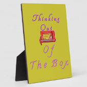 Denken buiten de doos Ontwerp Fotoplaat (Zijkant)