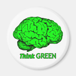 DENKEN GROEN MAGNEET