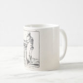  denken menselijk skelet Medische anatomie Koffiemok (Voorkant rechts)