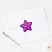 Denken Paarse ster Stickers (Envelop)