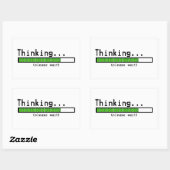 Denken... Wacht alsjeblieft op grappige stickers (Vel)