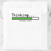 Denken... Wacht alsjeblieft op grappige stickers (Tas)