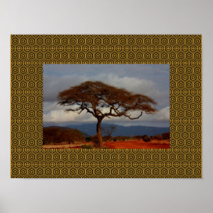 Denkend Aan Jou Afrikaanse Lucht Natuur Landschap Poster