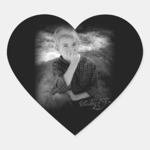 Denkend Aan Jou Hart Foto Sticker