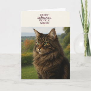 Denkend aan Jou Kat Kaart Zachte Sympathie