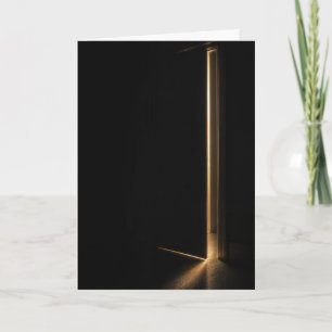 Denkend aan U Lichtstraal in Deuropening Kaart