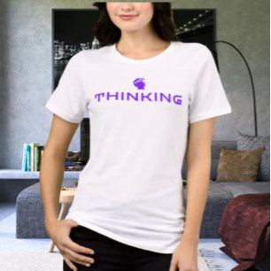 DENKEND Statement Hoed   Slimme Mind Grafische Mut Tri-Blend Shirt