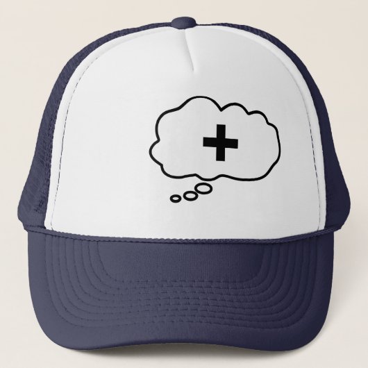 Denkmuts - Positief Denken Trucker Pet (Voorkant)