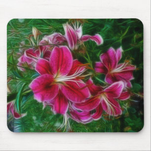 Denman Island Lilies Floral Painting Art Muismat