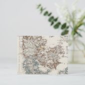 Denmark Atlas Map with 5 inset maps Briefkaart (Staand voorkant)