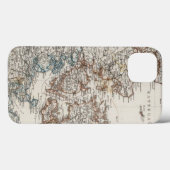 Denmark Atlas Map with 5 inset maps Case-Mate iPhone Case (Achterkant (horizontaal))