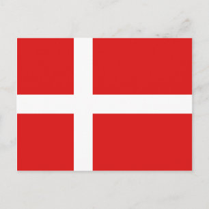 Denmark Flag Postcard Briefkaart