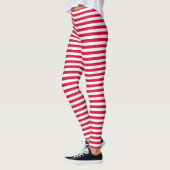 Denmark flag stripes country color pattern red whi leggings (Links)