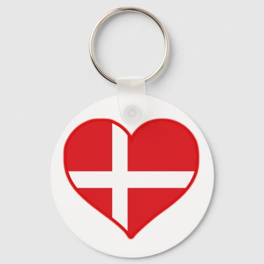 Denmark Love Sleutelhanger (Voorkant)