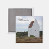 Denmark, Skagen Sand Covered Church Magnet ! (Recto/Verso)