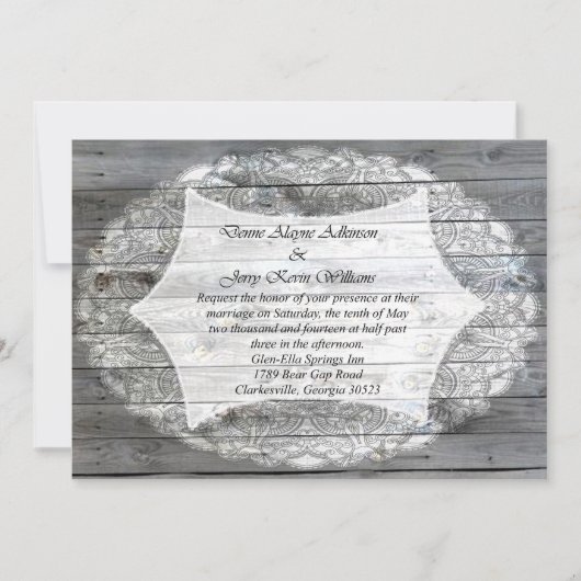 Denne Adkinson Kevin Williams Invitation (Devant)