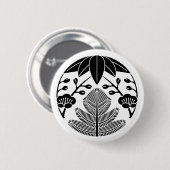 Denne bamboe ume ronde button 5,7 cm (Voorkant /achterkant)