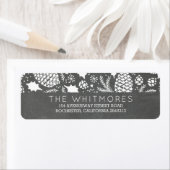 Dennen en kegels winter etiket (Insitu)