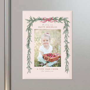 Dennen Tak Frame Foto Blush Roze Kerst Magneet