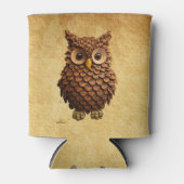 dennenappel-uil blikjeskoeler (Voorkant)