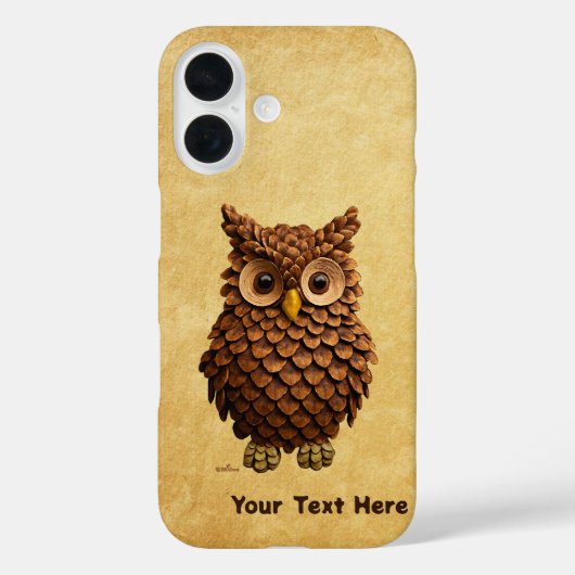 dennenappel-uil Case-Mate iPhone case (Achterkant)