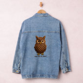dennenappel-uil denim jacket (Hangar)