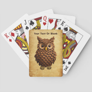 dennenappel-uil pokerkaarten