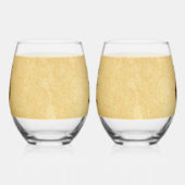 dennenappel-uil wijnglas zonder voet (Links)