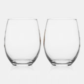 dennenappel-uil wijnglas zonder voet (Rechts)