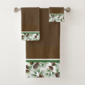 Dennenappelrand Bad Handdoek (Insitu)