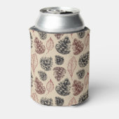  dennenappels: bosachtergrond. blikjeskoeler (Blikje Achterkant)