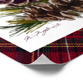 dennenappels & plaid poster (Hoek)