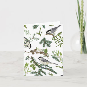 Dennenbladeren vogel  kaart