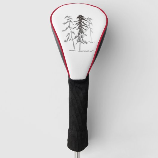 Dennenbomen Golfheadcover (Voorkant)