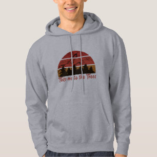 Dennenbomen in het bos hoodie