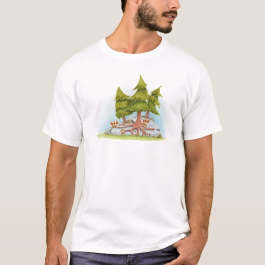 Dennenbomen T-shirt (Voorkant)