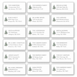 Dennenboom 18 Trouwgast Ontvanger Naam Adres Sticker
