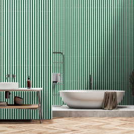 dennenbos met groene strepen behang