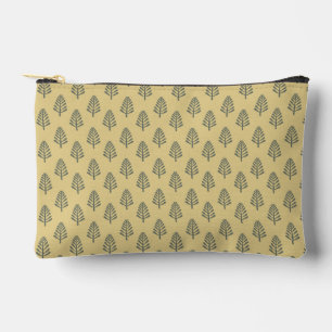 Dennenbos minimalistisch patroon - oker etui