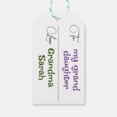 dennenkegels cadeaulabel (Achterkant)