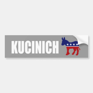 DENNIS KUCINICH verkiezingsgear Bumpersticker