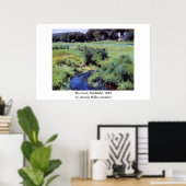 Dennis Miller Bunker is de pool, Medfield Poster (Thuiskantoor)