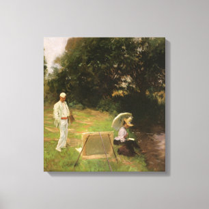 Dennis Miller Bunker schilderen in Calcot door Sar Canvas Afdruk